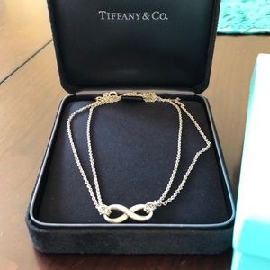 Tiffany & Co. silver infinity necklace
